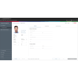 Λογισμικό Διαχείρισης Στοιχείων Χρηστών, Credential Management από την BOSCH