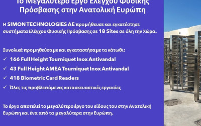 Παράδοση μεγάλου έργου Tourniquet από τη Simon Technologies Παράδοση μεγάλου έργου Tourniquet από τη Simon Technologies