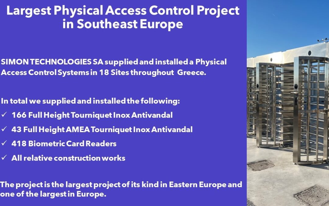 One more big Access Control Project has been delivered by Simon Technologies!